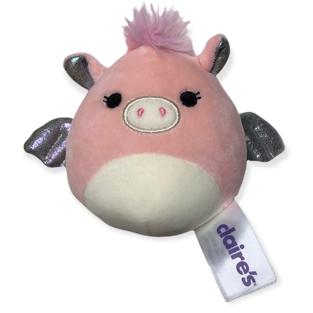 3/$20 SQUISHMALLOWS Pandora Pegasus Keyring Clip Plush Small